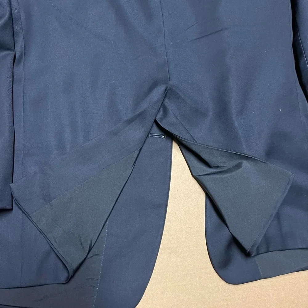 Lauren Ralph Lauren Blazer Sport Coat Mens 50L Navy Wool Gold Button Vented